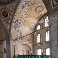 Gul Camii - Interior: South Gallery, Support Piers, Pendentive With Inscription; Star Motif in Arch and Vault