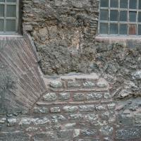 Hagia Eirene - Exterior: Northeast Facade Brickwork Detail