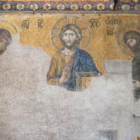 Hagia Sophia - Interior: Deesis Mosaic, Upper Gallery