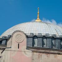 Hagia Sophia - Exterior: Central Dome Detail From Southwest