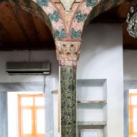 Ivaz Efendi Camii - Interior: Northeast Aisle Detail, Column Detail; Polychrome Marble