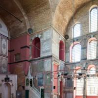 Kalenderhane Camii - Interior: Nave, Central Space Facing Southeast, Mihrab, Minbar