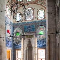 Kilic Ali Pasha Camii - Interior: Mihrab Niche, Qibla Wall, Iznik Tilework, Muqarnas