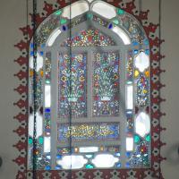 Kilic Ali Pasha Camii - Interior: Pointed Arch Window Detail, Stained Glass