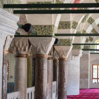Kilic Ali Pasha Camii - Interior: Southwest Gallery, Columns, Lozenge Capitals, Muqarnas Capitals