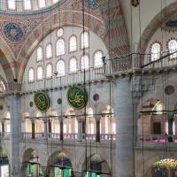 Kilic Ali Pasha Camii - Interior: Gallery View Facing South, Columns, Piers, Roundels