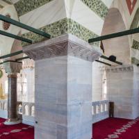 Kilic Ali Pasha Camii - Interior: Northwest Gallery, Piers, Lozenge Capitals, Column, Facing South