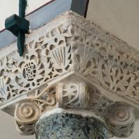 Kucuk Ayasofya Camii - Interior: West Gallery Column Capital Detail; Monogram Detail