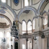 Kucuk Ayasofya Camii - Interior: Central Prayer Hall, Gallery, Support Piers, looking Southeast