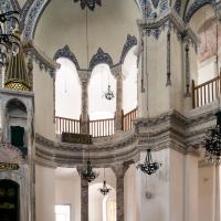 Kucuk Ayasofya Camii - Interior: Southeast Elevation, Central Prayer Hall, Gallery, Support Piers