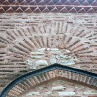 Kucuk Ayasofya Camii - Exterior: Northwest Facade, Masonry Detail, Frieze Detail, Pointed Arch Detail