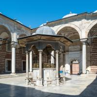 Laleli Camii - Exterior: Courtyard; Ablution Fountain