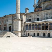 Laleli Camii - Exterior: Complex Southwestern Entrance