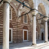 Laleli Camii - Exterior: Courtyard Portico, Vaults, Domed Bays