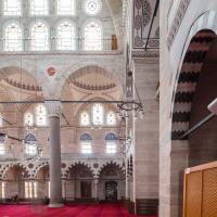 Mihrimah Sultan Camii - Interior: Central Prayer Hall, Facing Southwest