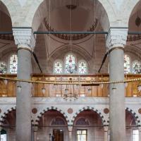 Mihrimah Sultan Camii - Interior: Central Prayer Hall, Facing Northeast Side Aisle, Gallery