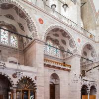 Mihrimah Sultan Camii - Interior: Prayer Hall, Facing Entrance, Vaulting