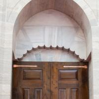 Mihrimah Sultan Camii - Interior: Main Entance, Door Detail, Tympanum Detail