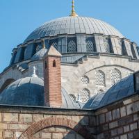 Mihrimah Sultan Camii - Exterior: Central Dome, Northwest Facade