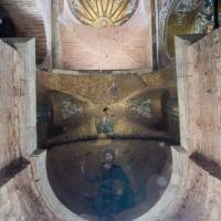 Pammakaristos Church - Interior: Apse Detail, Christ Hyperagathos Mosaic Detail, Vault Mosaics, Central Dome