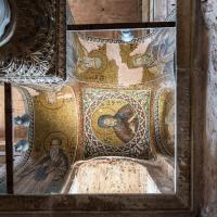 Pammakaristos Church - Interior: Saint Anthony Mosaic Detail, Southern Side Aisle, Vault Mosaic Panel Details