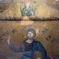 Pammakaristos Church - Interior: Apse Detail, Christ Hyperagathos Mosaic Detail