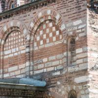Pammakaristos Church - Exterior: Facade Masonry Details; Blind Niches