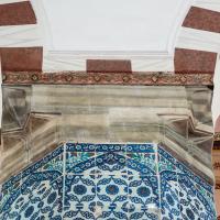Rustem Pasha Camii - Interior: Pier Detail; Iznik Tilework; Muqarnas