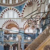 Rustem Pasha Camii - Interior: Minbar Detail; Central Prayer Hall