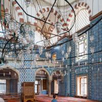 Rustem Pasha Camii - Interior: Central Prayer Hall, Facing East; Iznik Tilework