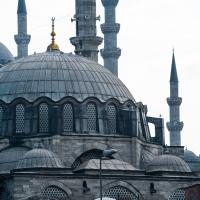 Rustem Pasha Camii - Exterior: Northeast Dome Detail; Minarets