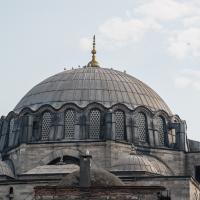 Rustem Pasha Camii - Exterior: Northeast Dome Detail; Minaret