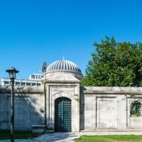 Sehzade Camii - Exterior: View of Dome Mausoleum of Sehzade Mehmed from Northeast