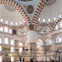 Sehzade Camii - Interior: Musalla, View of Mihrab and Minbar
