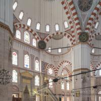 Sehzade Camii - Interior: Mihrab, Minbar and Pendentives