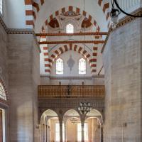 Sehzade Camii - Interior: North Side Aisle, Support Pier, Gallery