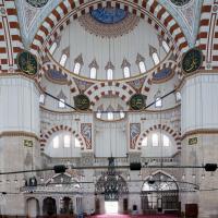 Sehzade Camii - Interior: Central Prayer Hall, Facing Main Entrance in Northwest