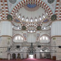 Sehzade Camii - Interior: Prayer Hall, Facing Main Entrance in Northwest