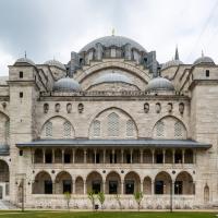 Suleymaniye Camii - Exterior: Mosque Northeast Elevation