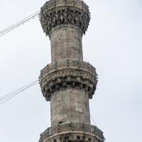 Suleymaniye Camii - Exterior: Minaret Detail, Muqarnas, Decorative Grills