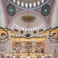 Suleymaniye Camii - Interior: Central Prayer Hall, Northwest Elevation