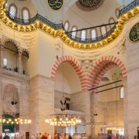 Suleymaniye Camii - Interior: Central Prayer Hall, Facing North
