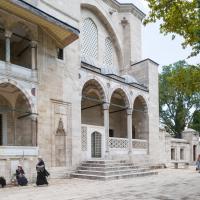 Suleymaniye Camii - Exterior: Southern Corner, Side Entrance