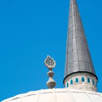 Suleymaniye Camii - Exterior: Dome Ornament Detail, Tomb of Sultan Suleiman I; Minaret Detail