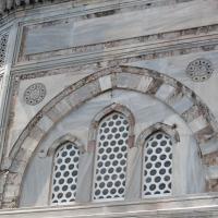 Suleymaniye Camii - Exterior: Tomb of Sultan Suleyman I, Facade Detail