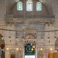 Sultan Selim Camii - Interior: Main Entrance; Facing Northwest; Womens' Prayer Area to Right