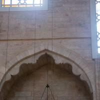 Sultan Selim Camii - Interior: Southwestern Elevation, Archway Detail; Stained Glass