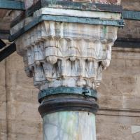 Sultan Selim Camii - Exterior: Courtyard Arcade; Muqarnas Column Capital