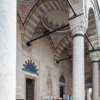 Sultan Selim Camii - Exterior: View Along Mosque Portico, Facing Southwest