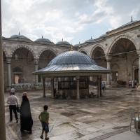 Sultan Selim Camii - Exterior: Mosque Courtyard; Ablution Fountain